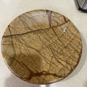 Threshold marble fruit bowl